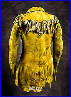 War Shirt Native American/ Mountain Man Buckskin fringe Leather For Men