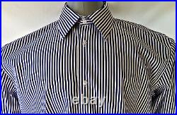 ZAEA RELAXED FIT Mountain reflection, Lake Image Men's Striped Shirt Size XL