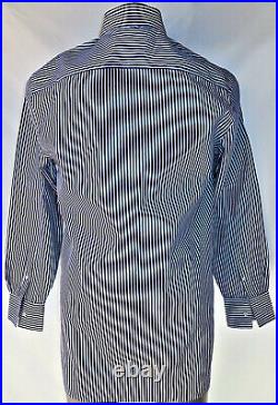 ZAEA RELAXED FIT Mountain reflection, Lake Image Men's Striped Shirt Size XL